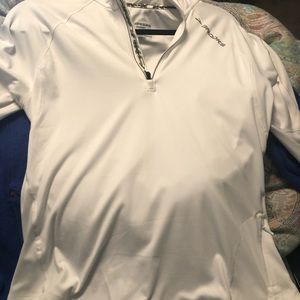 Brooks running shirt.